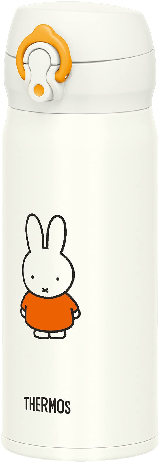 Thermos Vacuum Insulated Water Bottle 400ml Miffy White/Orange JNL-404B- Japan Figure Store - #1 Bring To You The Best Japanese Goods