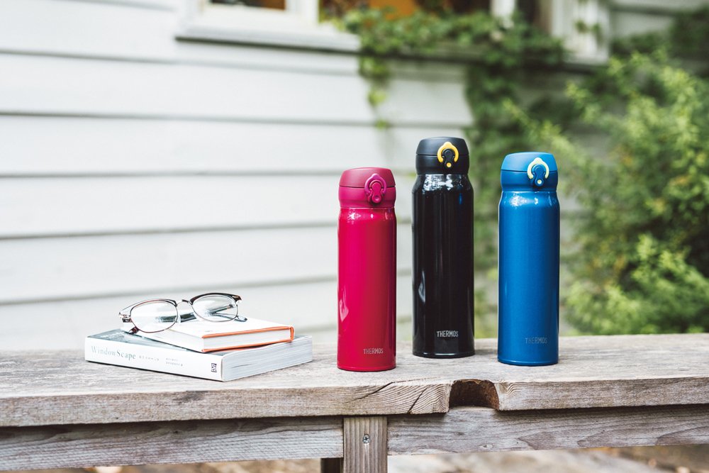 Thermos Jnl-603 Bky Vacuum Insulated Mobile Mug Black Yellow 600ml Japanese Vacuum Bottles- Japan Figure Store - #1 Bring To You The Best Japanese Goods