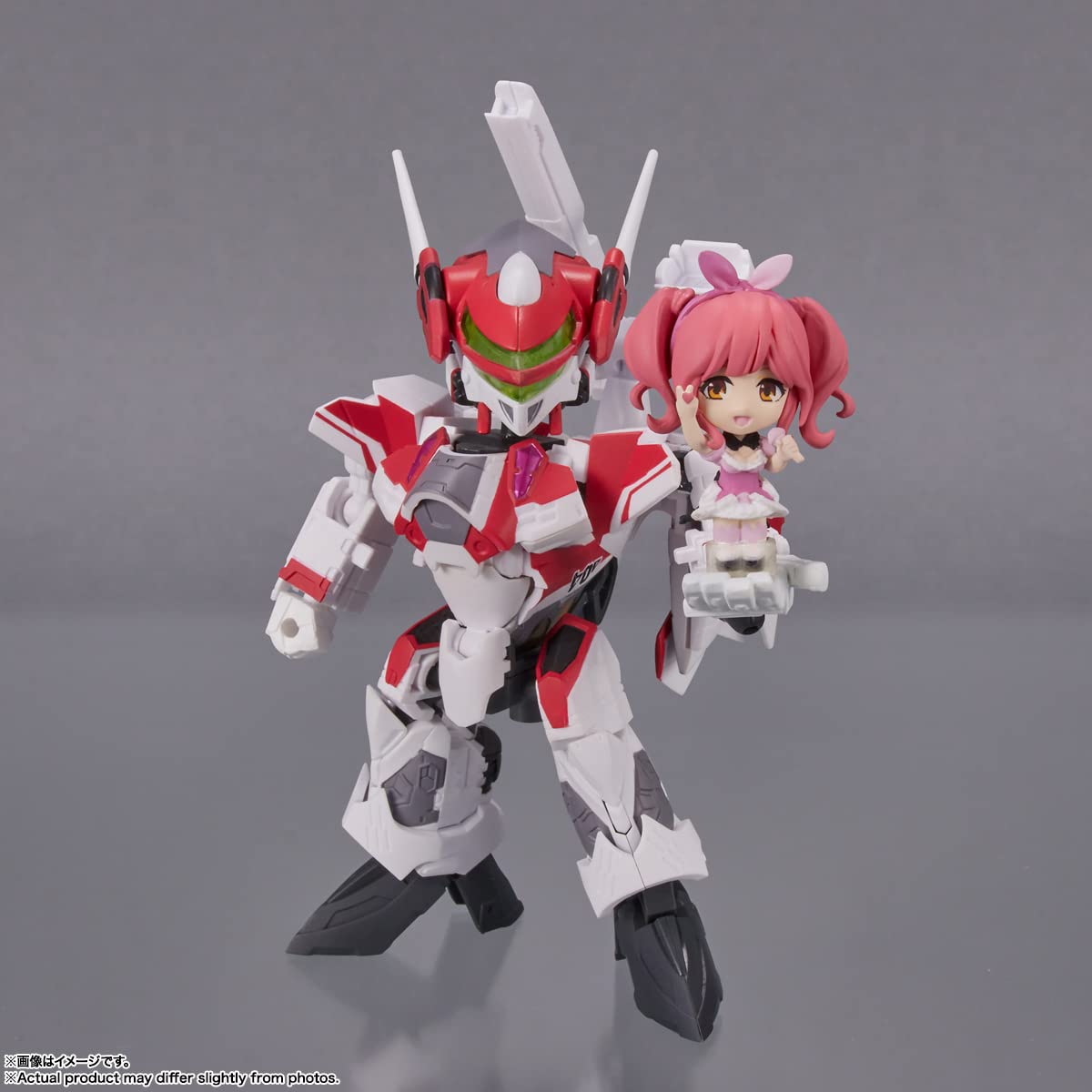 Bandai Tiny Session Vf-31C Siegfried Mirage Farina Jenius Custom With Makina Nakajima Macross Delta- Japan Figure Store - #1 Bring To You The Best Japanese Goods