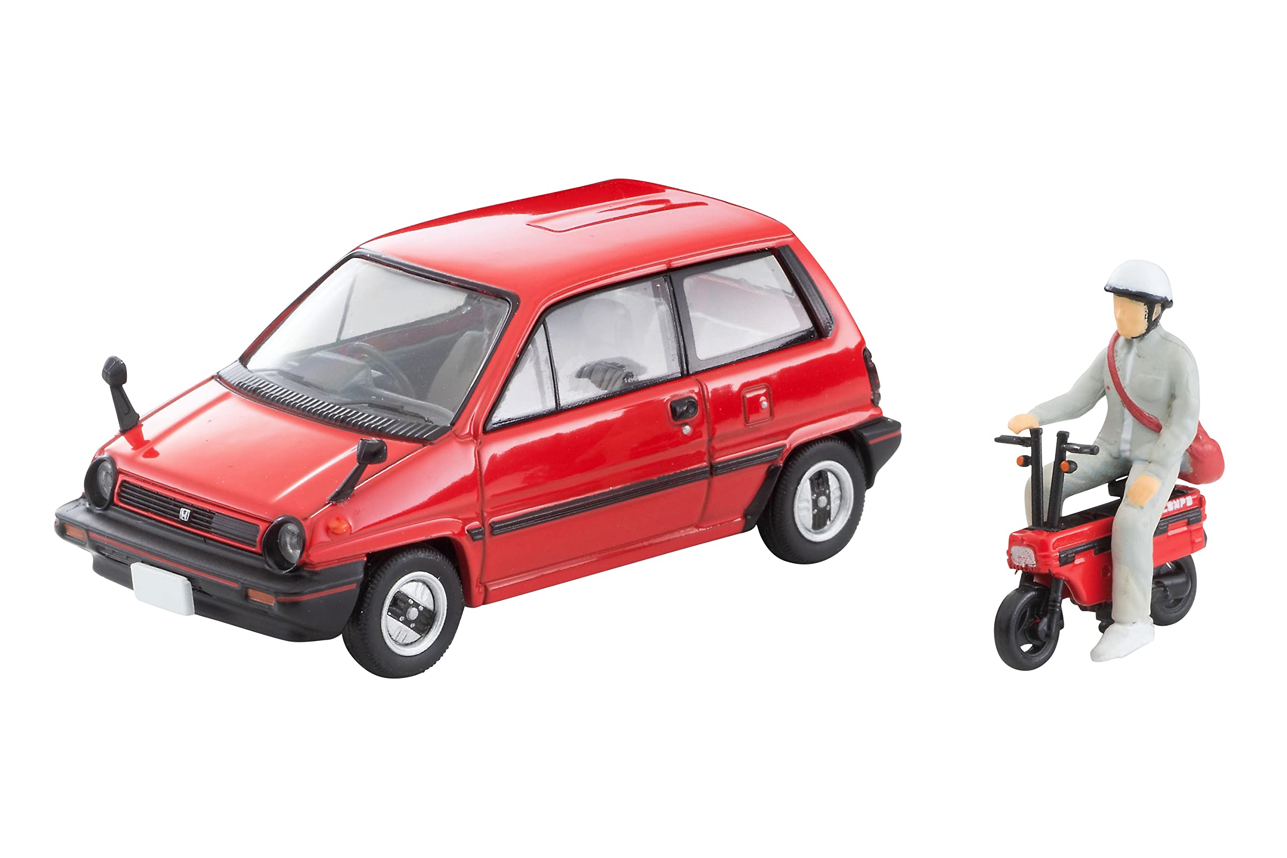 Tomytec Tomica Limited Vintage Neo 1/64 Honda City R Red W/ Motocompo 81 Japan Finished Product 316787- Japan Figure Store - #1 Bring To You The Best Japanese Goods
