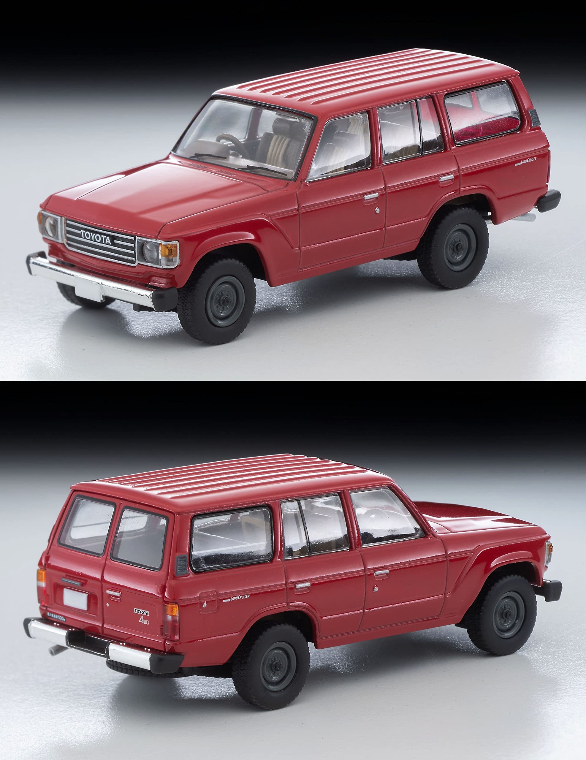 Tomytec Red Toyota Land Cruiser 60 Standard Van 1/64 - Lv-N279B Tomica Vintage Neo- Japan Figure Store - #1 Bring To You The Best Japanese Goods