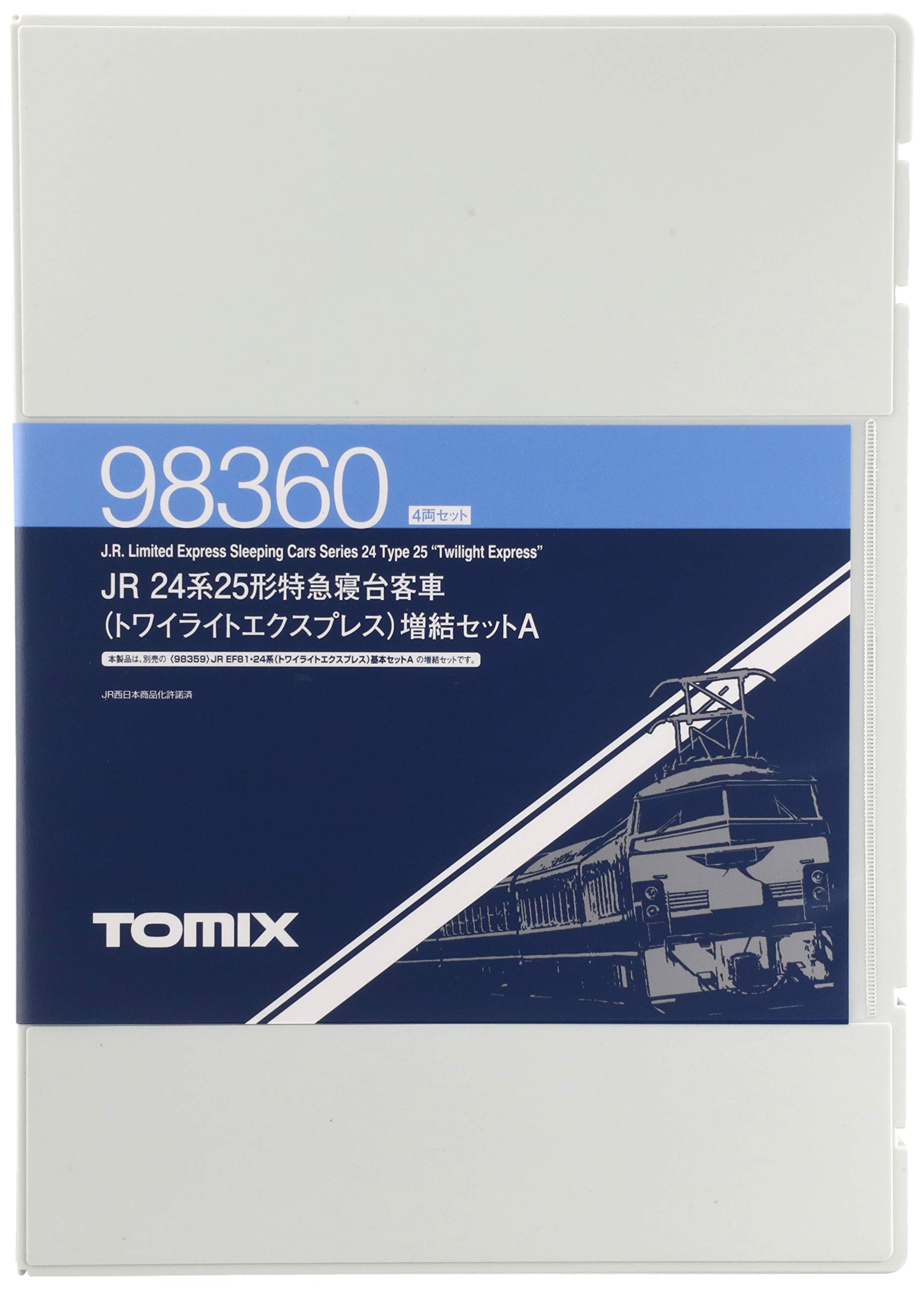 TOMIX 98360 Jr Series 24 Type 25 Sleeping Cars 'Twilight Express' 4 Cars Add-On Set A N Scale- Japan Figure Store - #1 Bring To You The Best Japanese Goods