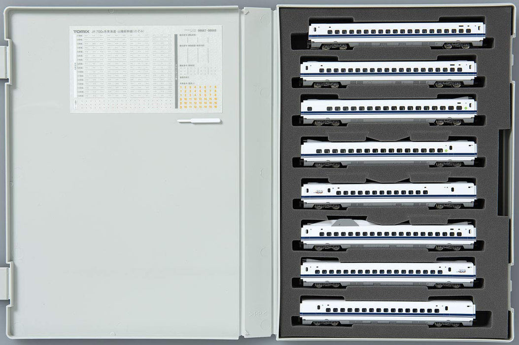 Tomytec Tomix N Gauge 700 Series Nozomi 8 Cars Set - Tokaido/Sanyo Shinkansen Model Train- Japan Figure Store - #1 Bring To You The Best Japanese Goods