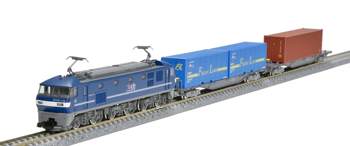 Tomytec Tomix N Gauge 3-Car EF210 Container Train Set 98394 Model Freight Rail- Japan Figure Store - #1 Bring To You The Best Japanese Goods