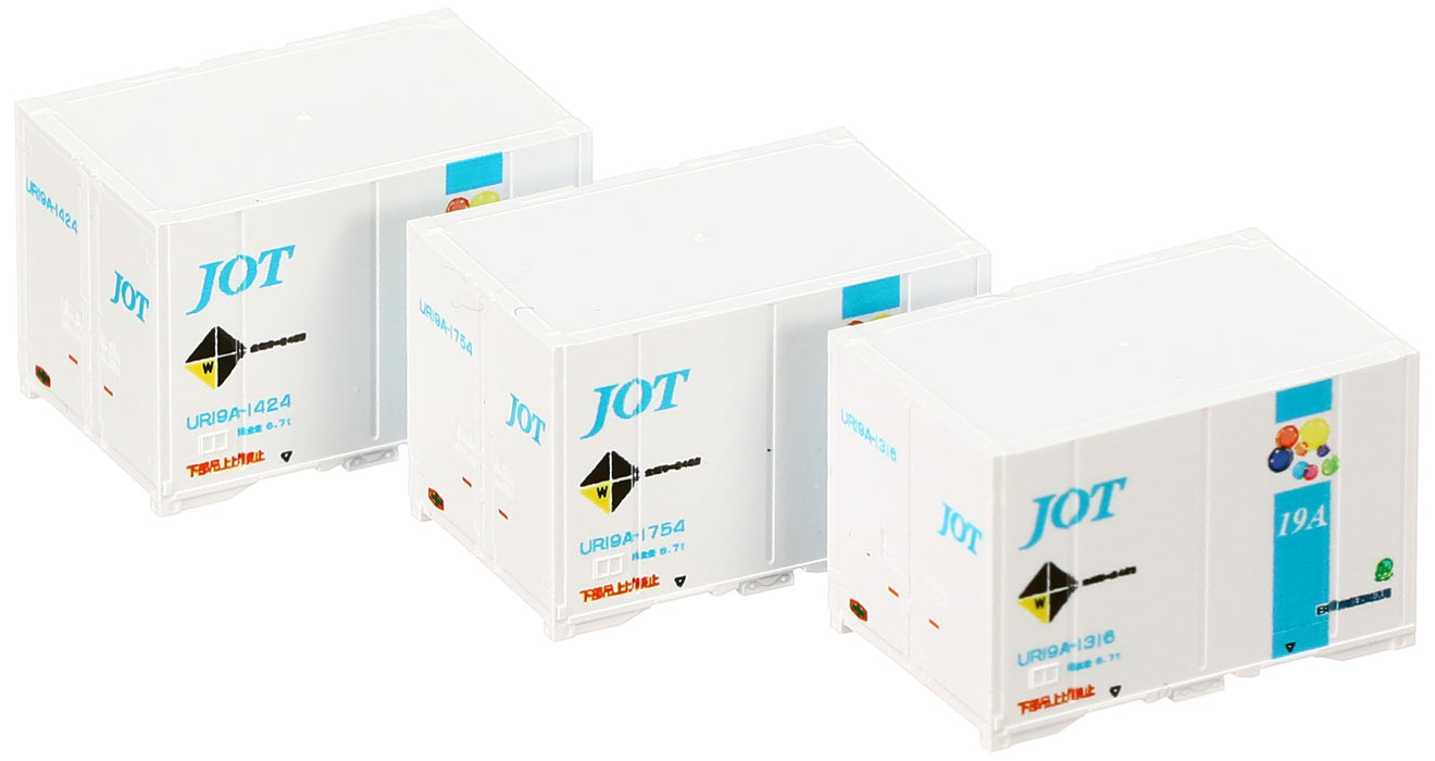 Tomytec Tomix N Gauge Ur19A-1000 3-Piece Sky Blue Container Nippon Oil Transportation 3159 Model- Japan Figure Store - #1 Bring To You The Best Japanese Goods