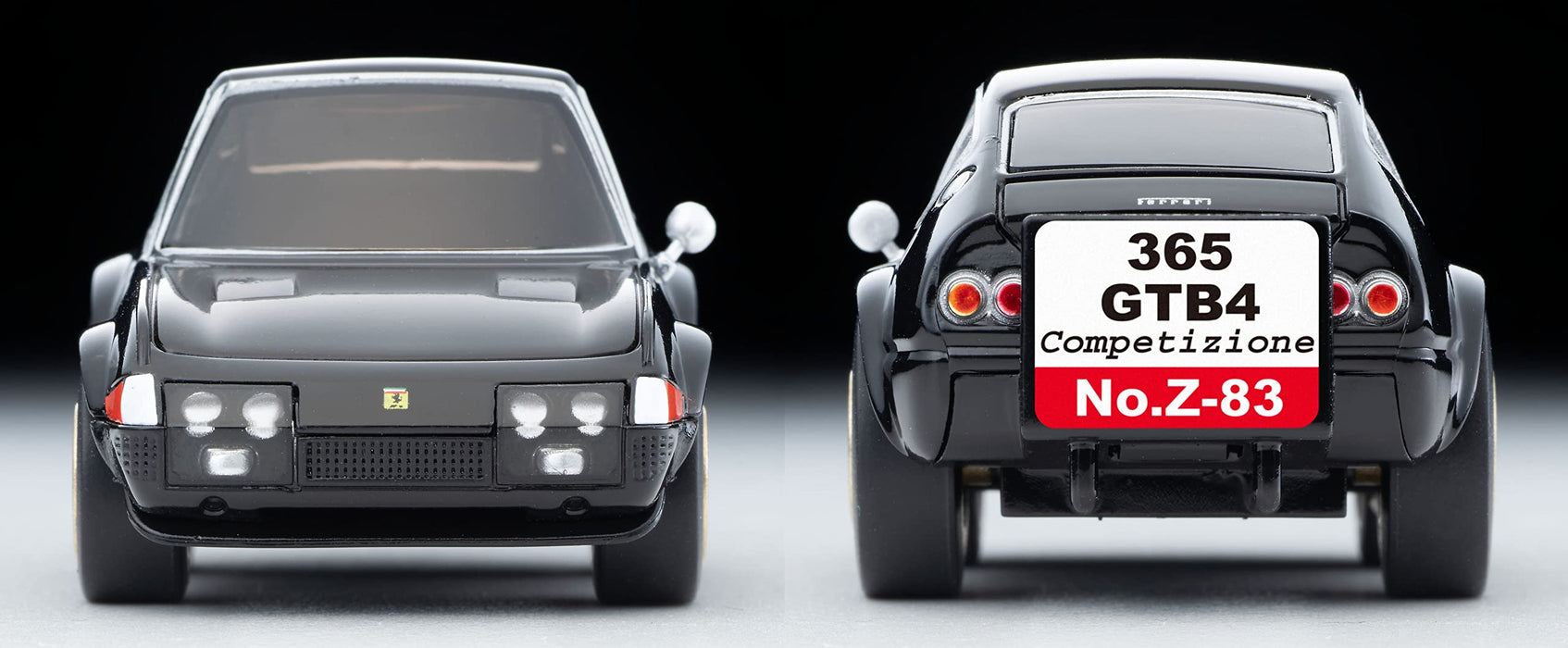 Tomytec Ferrari 365 GTB4 Competizione Black Zero Z-83C ChoroQ Finished Product- Japan Figure Store - #1 Bring To You The Best Japanese Goods