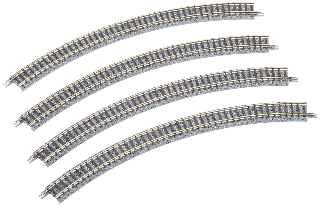 Tomytec Curved Rail C280-45 F Set of 4 - N Gauge 1851 Railway Model- Japan Figure Store - #1 Bring To You The Best Japanese Goods