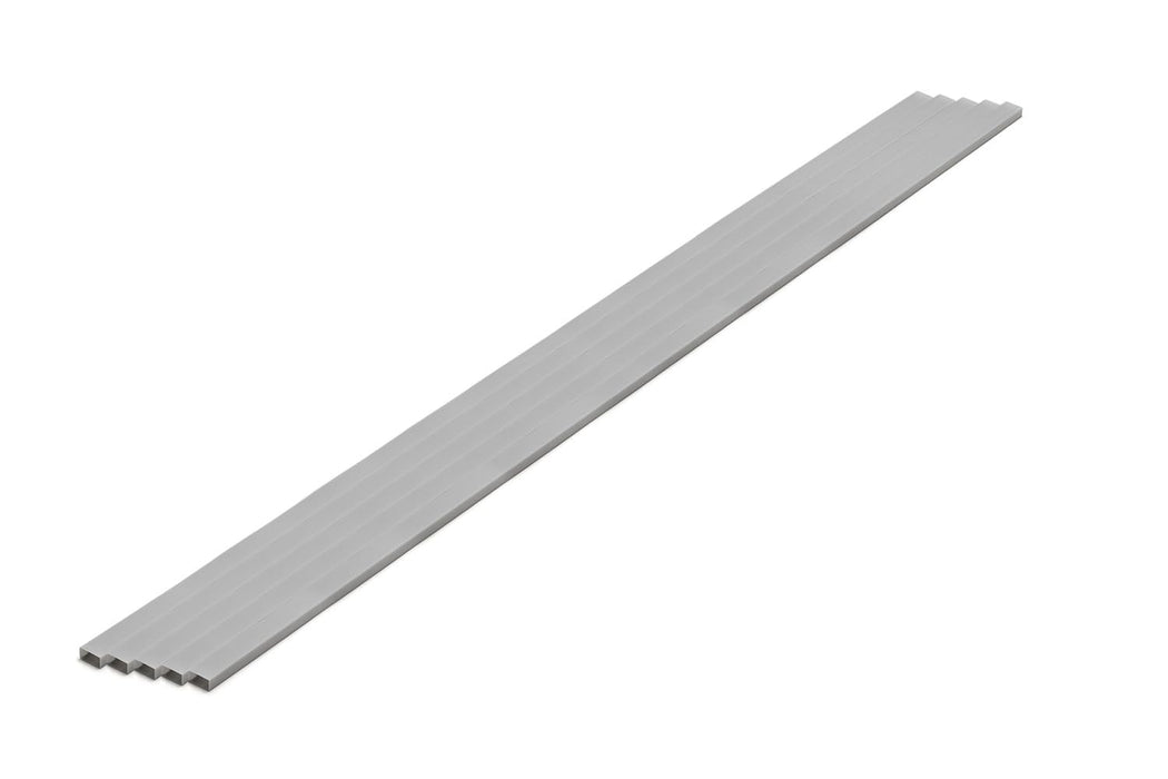 Wave OM-441 Gray Rectangular Pipe 3x6mm 5pcs Hobby Material- Japan Figure Store - #1 Bring To You The Best Japanese Goods