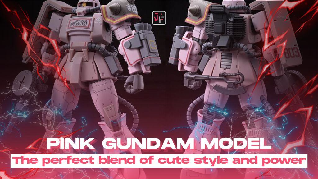 pink Gundam model