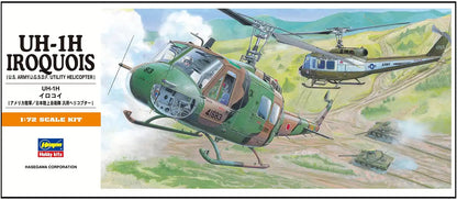 HASEGAWA - 1/72 Bell Uh-1H Iroquois - U.S. Army/J.G.S.D.F. Utility Helicopter Plastic Model- Japan Figure Store - #1 Bring To You The Best Japanese Goods