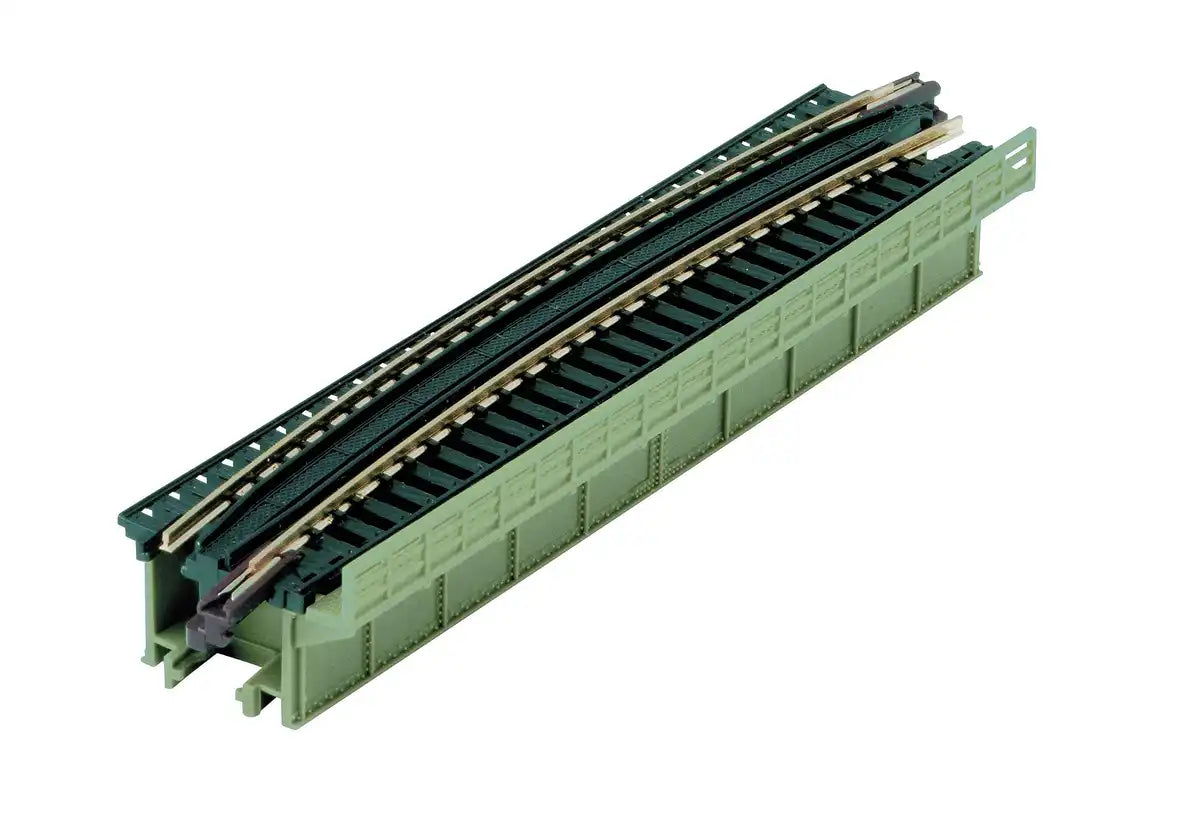 Kato Japan N Gauge Single Track Deck Girder Curve Iron Bridge 20-468 Light Green R448-15° Model Railroad Supplies- Japan Figure Store - #1 Bring To You The Best Japanese Goods