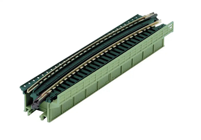 Kato Japan N Gauge Single Track Deck Girder Curve Iron Bridge 20-468 Light Green R448-15° Model Railroad Supplies- Japan Figure Store - #1 Bring To You The Best Japanese Goods