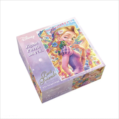 TENYO D108-029 Jigsaw Puzzle Disney Tangled Rapunzel & Pascal 108 Pieces- Japan Figure Store - #1 Bring To You The Best Japanese Goods
