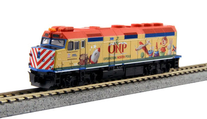 Kato Christmas Train 4-Car Set F40Ph Locomotive - Gallery Bilevel Passenger Car 106-2015N- Japan Figure Store - #1 Bring To You The Best Japanese Goods