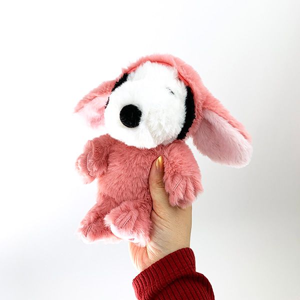 NAKAJIMA Snoopy Fuwakuta Plush Doll Lop Year Bunny Pink- Japan Figure Store - #1 Bring To You The Best Japanese Goods