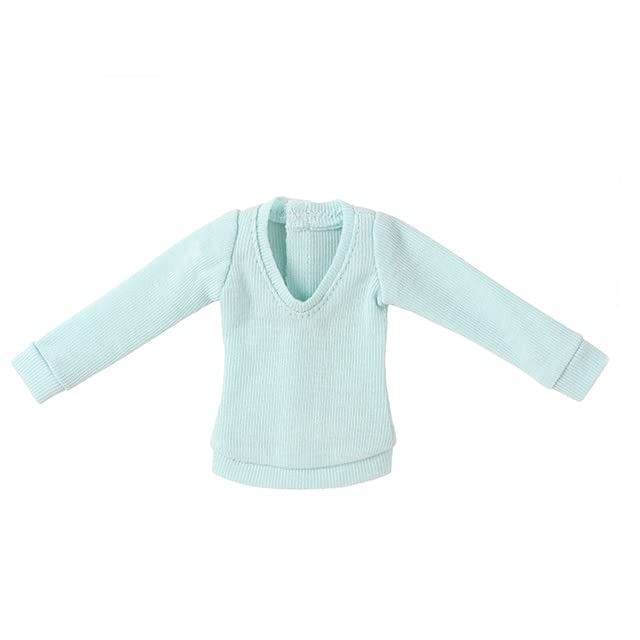Azone 1/6 Pure Neemo Natural V-Neck Light Blue Sweater Doll Accessory- Japan Figure Store - #1 Bring To You The Best Japanese Goods