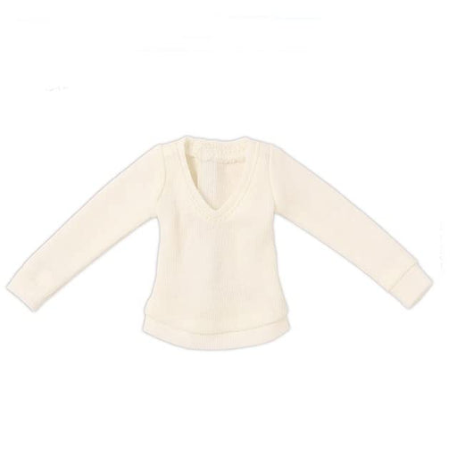 Azone 1/6 Pure Neemo V-Neck White Sweater Doll Accessory- Japan Figure Store - #1 Bring To You The Best Japanese Goods