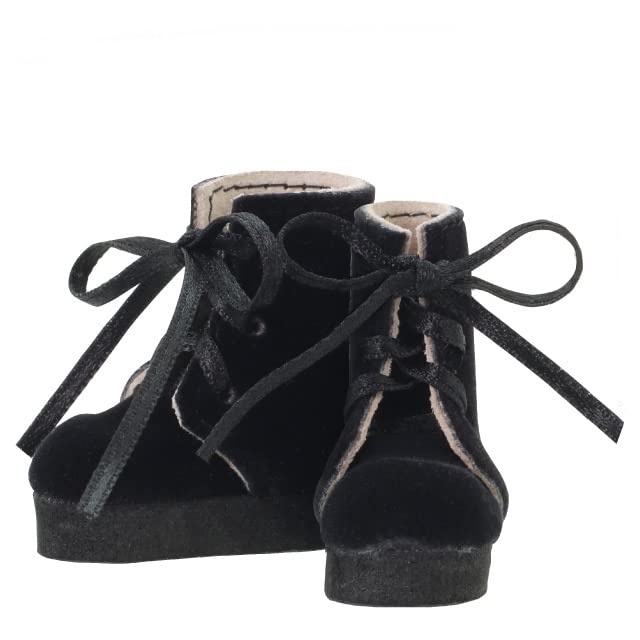 Azone 1/6 Pure Neemo Blue Bird Song Ribbon Suede Boots Black Doll Accessory- Japan Figure Store - #1 Bring To You The Best Japanese Goods