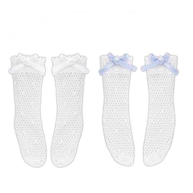 Azone 1/6 Pure Neemo Doll Socks Set White Alice Blue Ribbon Tulle Design- Japan Figure Store - #1 Bring To You The Best Japanese Goods
