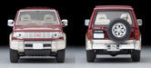 Tomytec 1/64 Scale Mitsubishi Pajero 1996 Mid Roof Red Beige Model Car- Japan Figure Store - #1 Bring To You The Best Japanese Goods