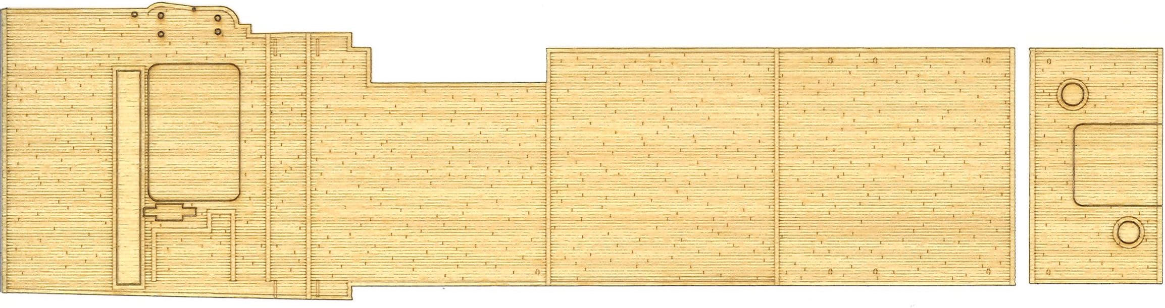 Fujimi Model 1/700 Japanese Navy Aircraft Carrier Kaga Full Hull with Wood Deck