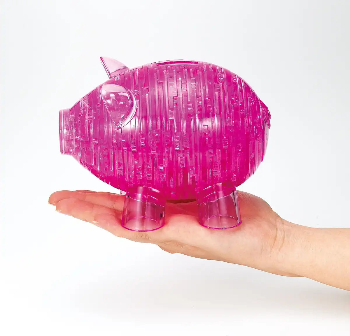 Beverly Crystal 3D Puzzle 486381 Piggy Bank Pink (93 Pieces) Piggy Bank Puzzle- Japan Figure Store - #1 Bring To You The Best Japanese Goods