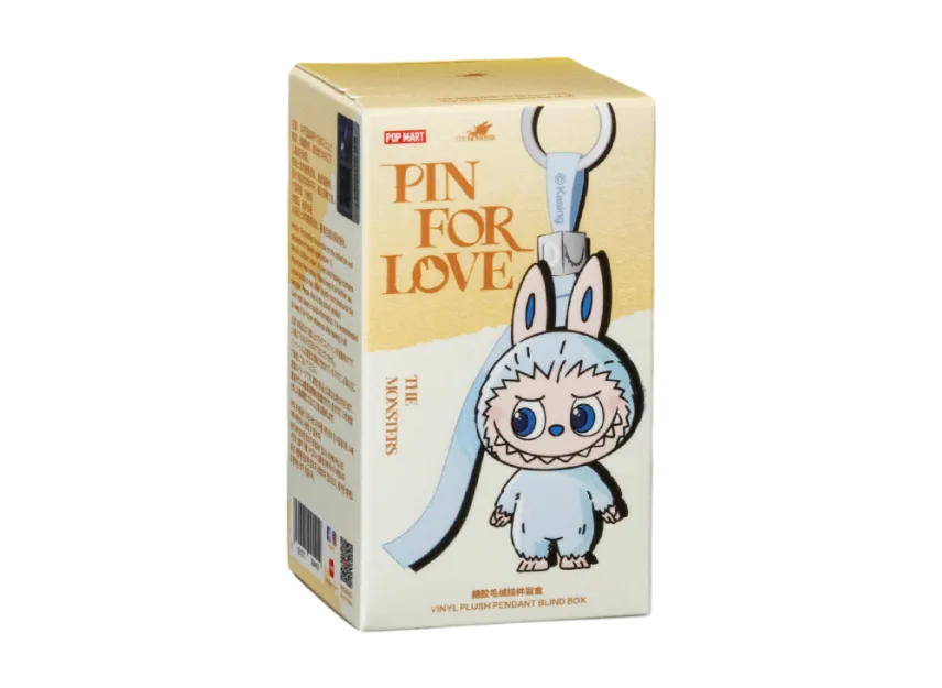 POP MART LABUBU Pin for Love Vinyl Plush Pendant (A–M)