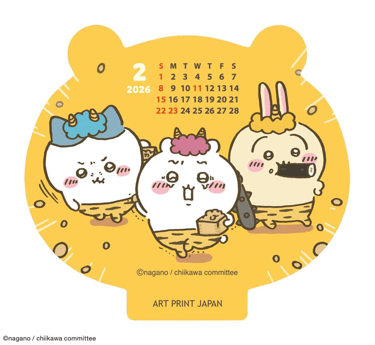 Art Print Japan 2026 Die-Cut Desk Calendar Chiikawa Theme