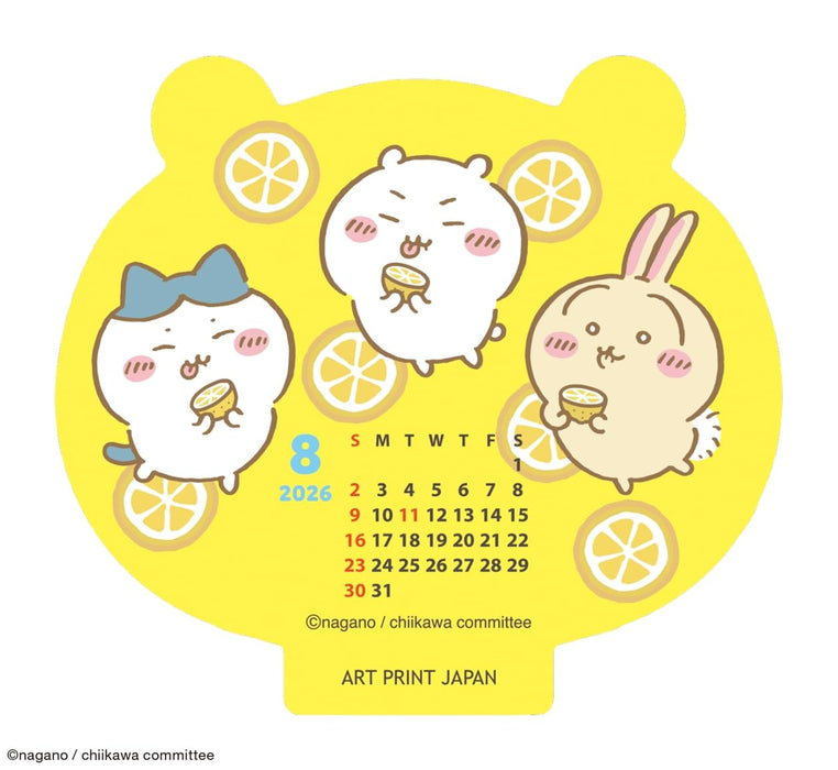 Art Print Japan 2026 Die-Cut Desk Calendar Chiikawa Theme