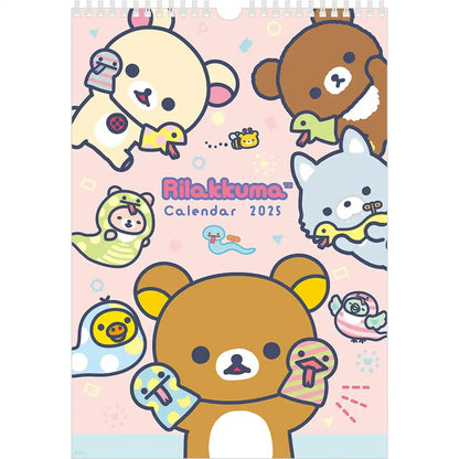 San-X Rilakkuma 2025 Wall Calendar B4 Size Cd37801