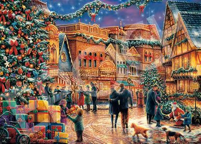 2000 Piece Jigsaw Puzzle Christmas In Town Square Super Small Piece (38 X 53 Cm)- Japan Figure Store - #1 Bring To You The Best Japanese Goods
