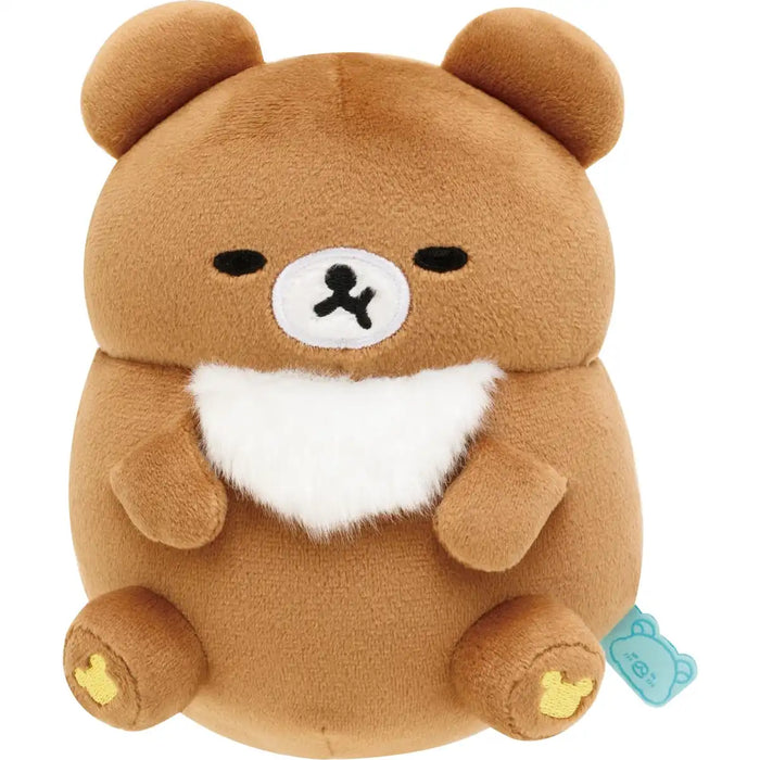 San-X Rilakkuma Full Rolling Plush Toy Brown Bear MO66001 Size H16xW12xD10CM- Japan Figure Store - #1 Bring To You The Best Japanese Goods