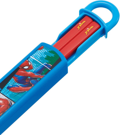 Skater Spider-Man Antibakterielles Essstäbchen-Set für Kinder, 16,5 cm, hergestellt in Japan