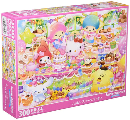Beverly Jigsaw Puzzle 33-134 Sanrio Characters Happy Sweets Party (300 Pieces) Cute Puzzle- Japan Figure Store - #1 Bring To You The Best Japanese Goods