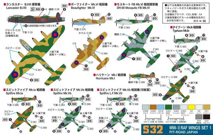 Pit-Road 1/700 World War Ii Royal Air Force Set 1- Japan Figure Store - #1 Bring To You The Best Japanese Goods