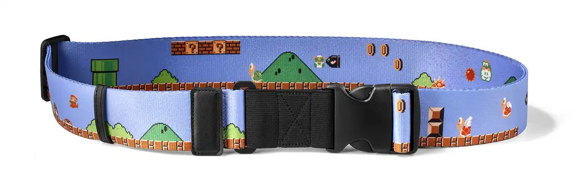 NINTENDO Super Mario Travel Luggage Strap Ground Level- Japan Figure Store - #1 Bring To You The Best Japanese Goods