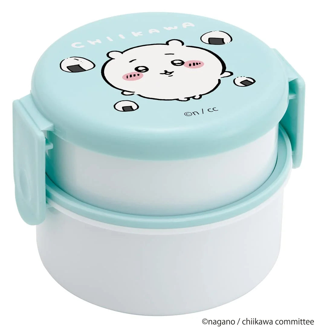 Skater Chiikawa 2-Tier Round Lunch Box 500ml Antibacterial Made in Japan- Japan Figure Store - #1 Bring To You The Best Japanese Goods