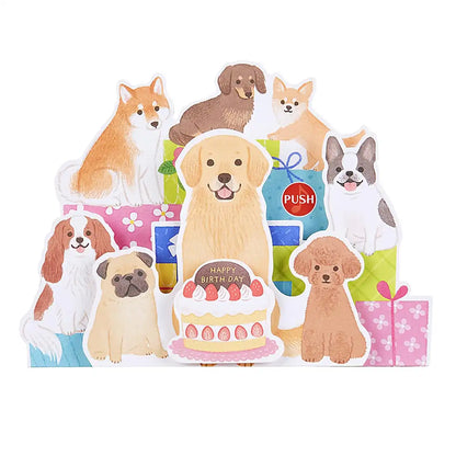 Sanrio My Melody Musical Birthday Card with Dog Design - Overseas Shipping Available- Japan Figure Store - #1 Bring To You The Best Japanese Goods