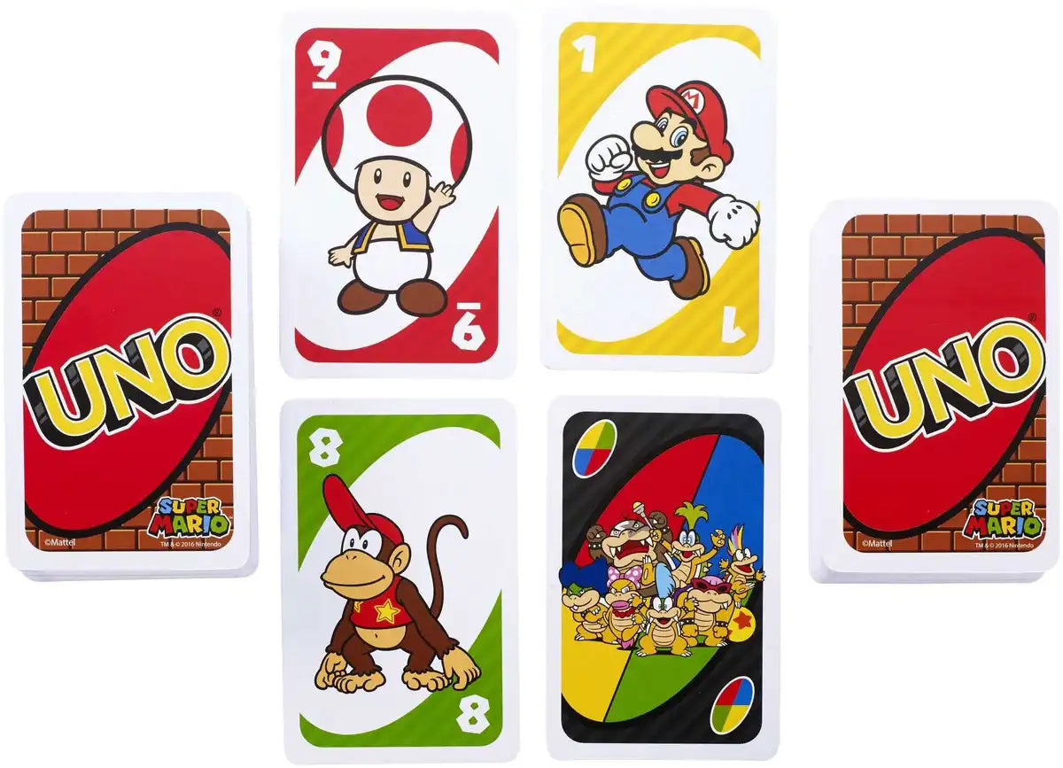 Mattel Uno Super Mario Special Rule Card Drd00 White Mario Card Games For Kids- Japan Figure Store - #1 Bring To You The Best Japanese Goods