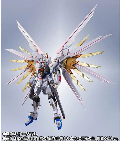 Metal Robot Spirits Mighty Strike Freedom Gundam Final Battle Ver 5.5 Inch Diecast Figure by Bandai