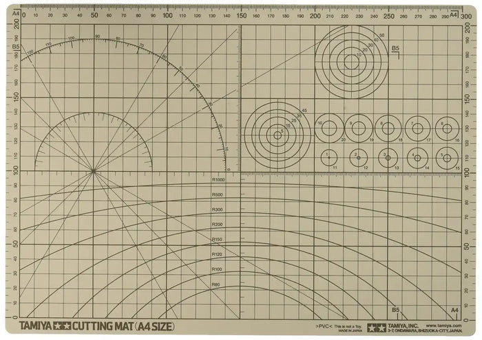TAMIYA 74056 Craft Tools Cutting Mat A4 Size- Japan Figure Store - #1 Bring To You The Best Japanese Goods