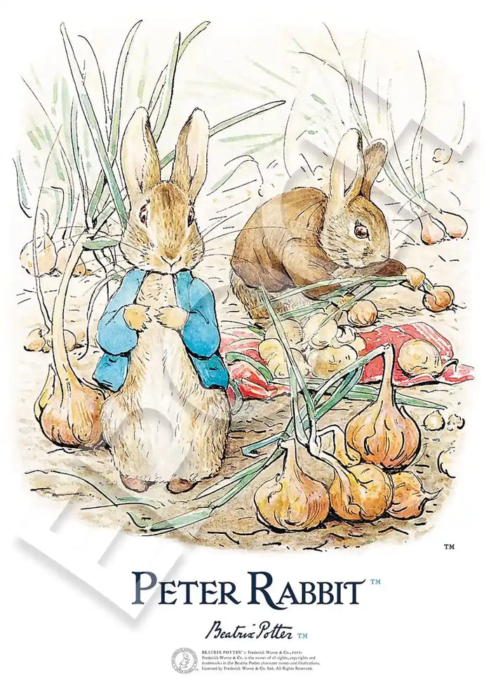 216 Piece Jigsaw Puzzle Peter Rabbit Artworks Of Beatrix Potter ™ Two In The Onion Field Small Piece (18.2X25.7Cm)- Japan Figure Store - #1 Bring To You The Best Japanese Goods