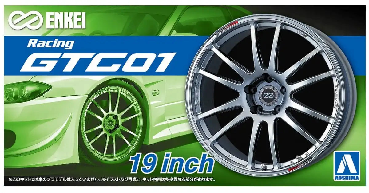AOSHIMA Tuned Parts 1/24 Enkei Gtc 01 19Inch Tire & Wheel Set- Japan Figure Store - #1 Bring To You The Best Japanese Goods