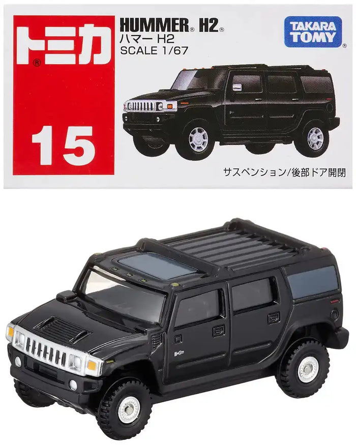 Takara Tomy Tomica No.015 Hummer H2 Boxed Collectible Toy Car- Japan Figure Store - #1 Bring To You The Best Japanese Goods