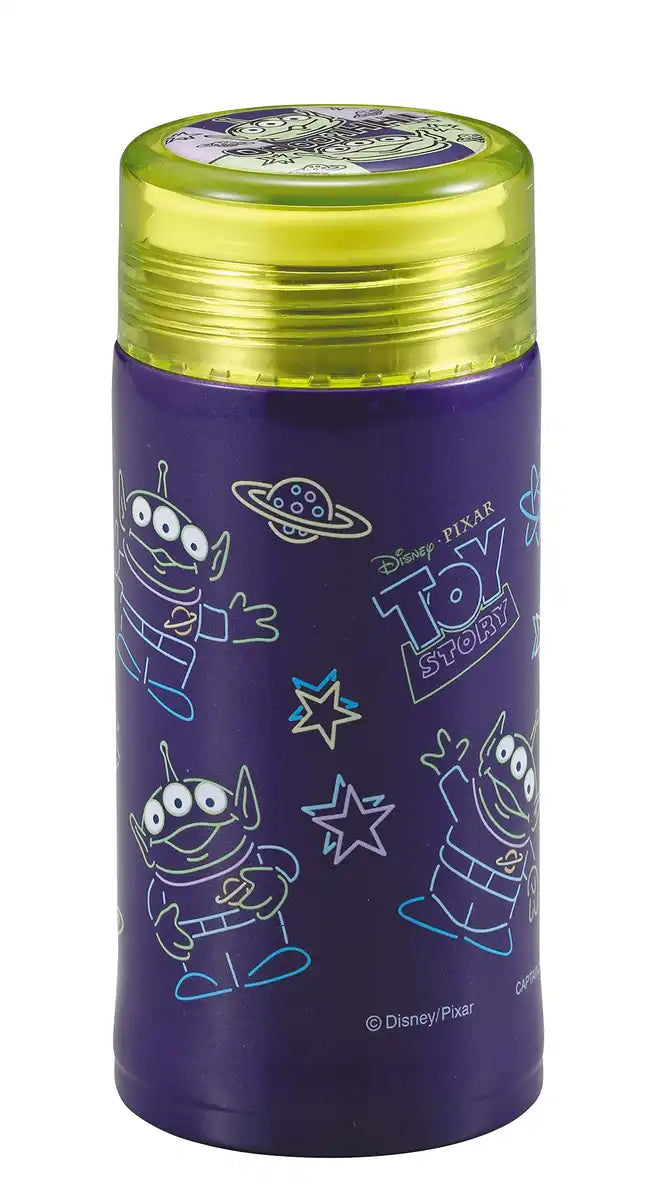 PEARL METAL Disney Lightweight Slim Personal Bottle 200Ml Toy Story Neon- Japan Figure Store - #1 Bring To You The Best Japanese Goods