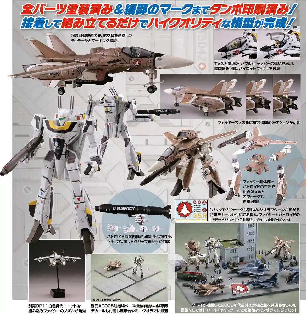 Tomytec 1/144 Scale Macross VF-1A Battroid Model Painted Plastic General Machine- Japan Figure Store - #1 Bring To You The Best Japanese Goods