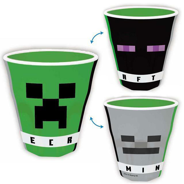 K Company Minecraft Melamine Cup Face Green 270Ml Japan- Japan Figure Store - #1 Bring To You The Best Japanese Goods