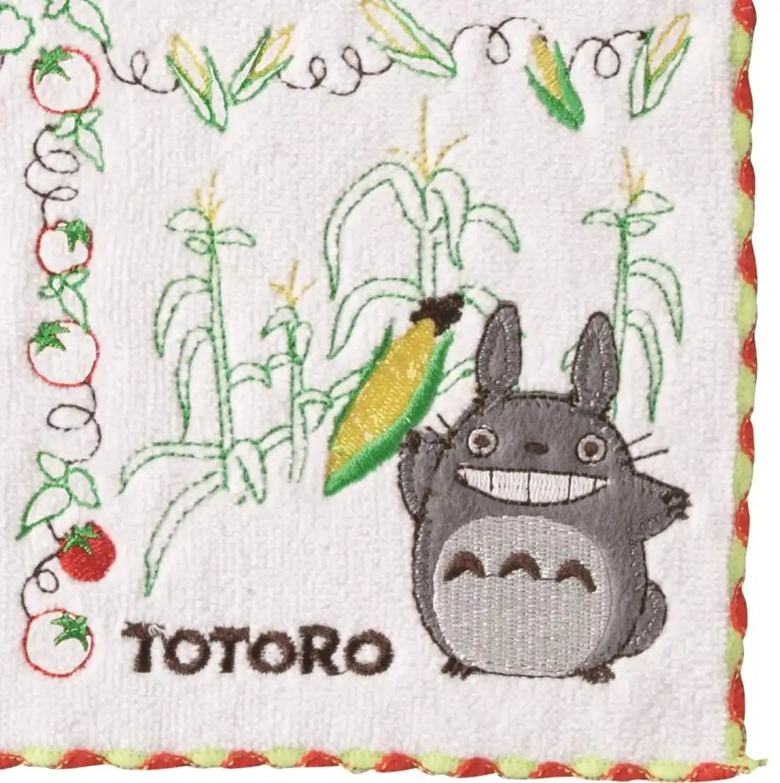 Marushin Hand Towel Ghibli Totoro 25X25Cm Vegetables Embroidery Japan- Japan Figure Store - #1 Bring To You The Best Japanese Goods