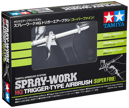 TAMIYA 74549 Spray-Work Hg Trigger-Type Airbrush Super Fine 0.2Mm Nozzle- Japan Figure Store - #1 Bring To You The Best Japanese Goods