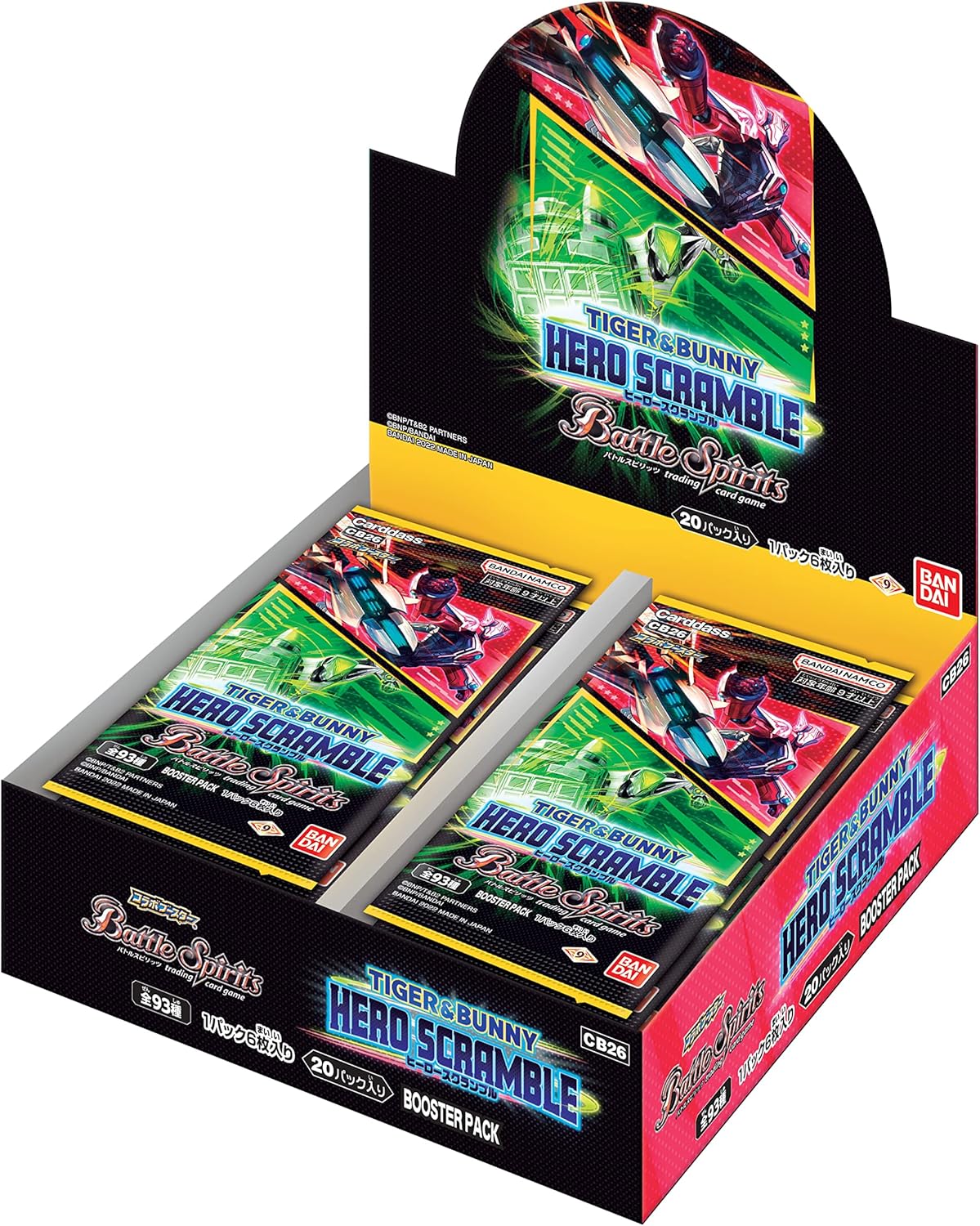 Bandai Battle Spirits Collaboration Booster Tiger Bunny Hero Scramble Booster Box [Cb26] (Box) 20 Packs Included
Japan Figure Store